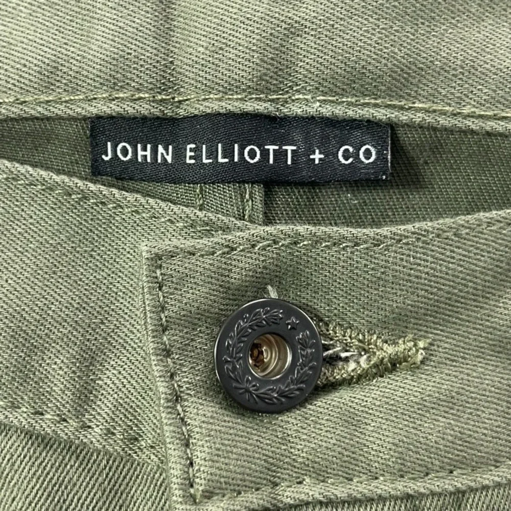 John Elliott‎ Pants Men 30 Green (measure 33x34) Button Fly 100% Cotton USA